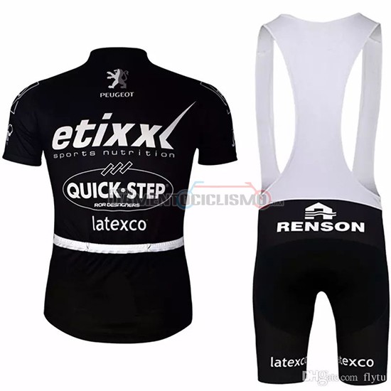 Abbigliamento Ciclismo Etixx Quick Step Manica Corta 2018 Nero
